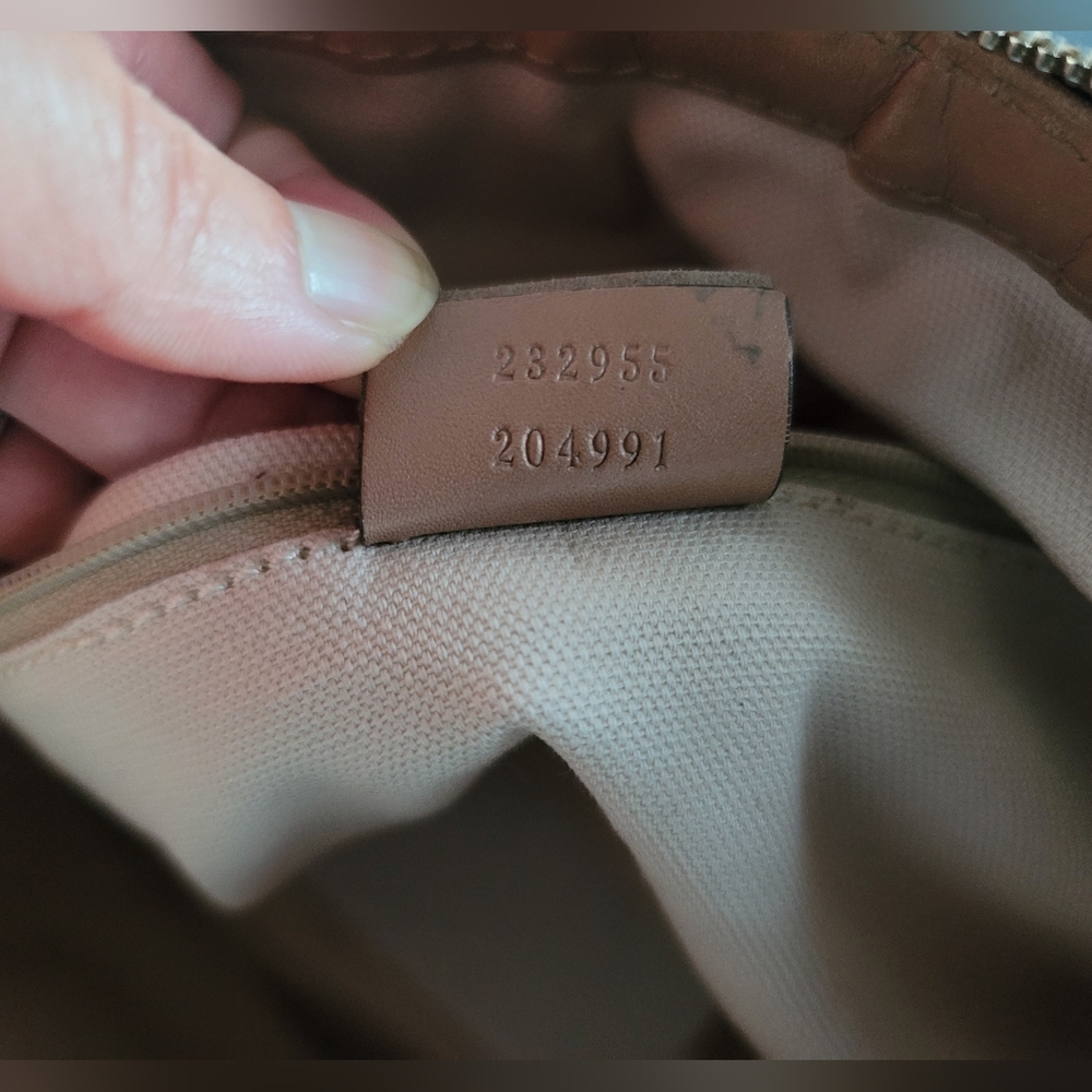 Gucci Beige/Pink Diamante Canvas And Leather Medium Sukey Hobo - Picture 8 of 17